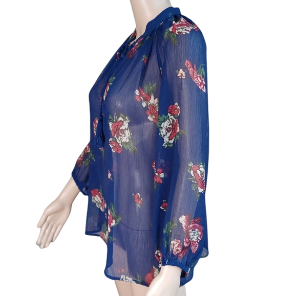 Lucky Brand Bohemian Tunic Top V Neck Size Small - Picture 6 of 12